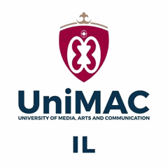 University of Media, Arts and Communication (UniMAC) crest